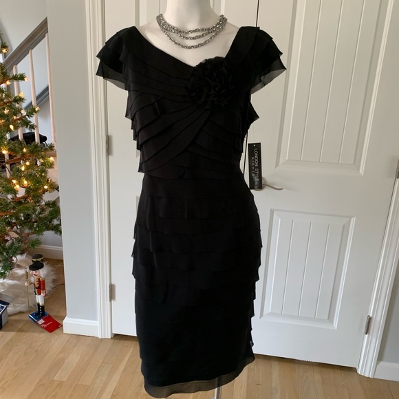 London Style Nights Dresses & Skirts - NWT Elegant Black Party Dress, size 12